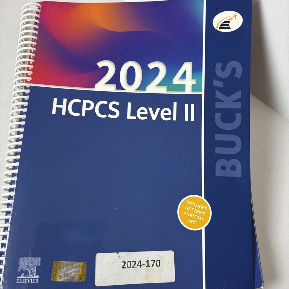 Bucks 2024 HCPCS Level II (HCPCS Level II (Saunders)) By Elsevier - VERY GOOD